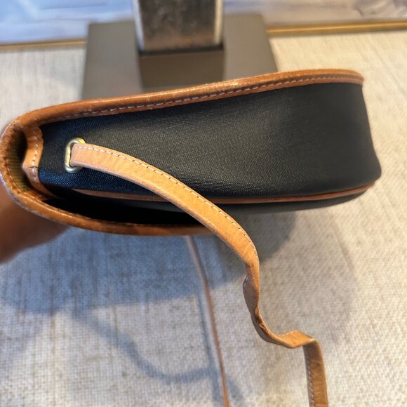 Vintage Christian Dior Black Canvas & Brown Leather Crossbody Bag - Picture 11 of 11
